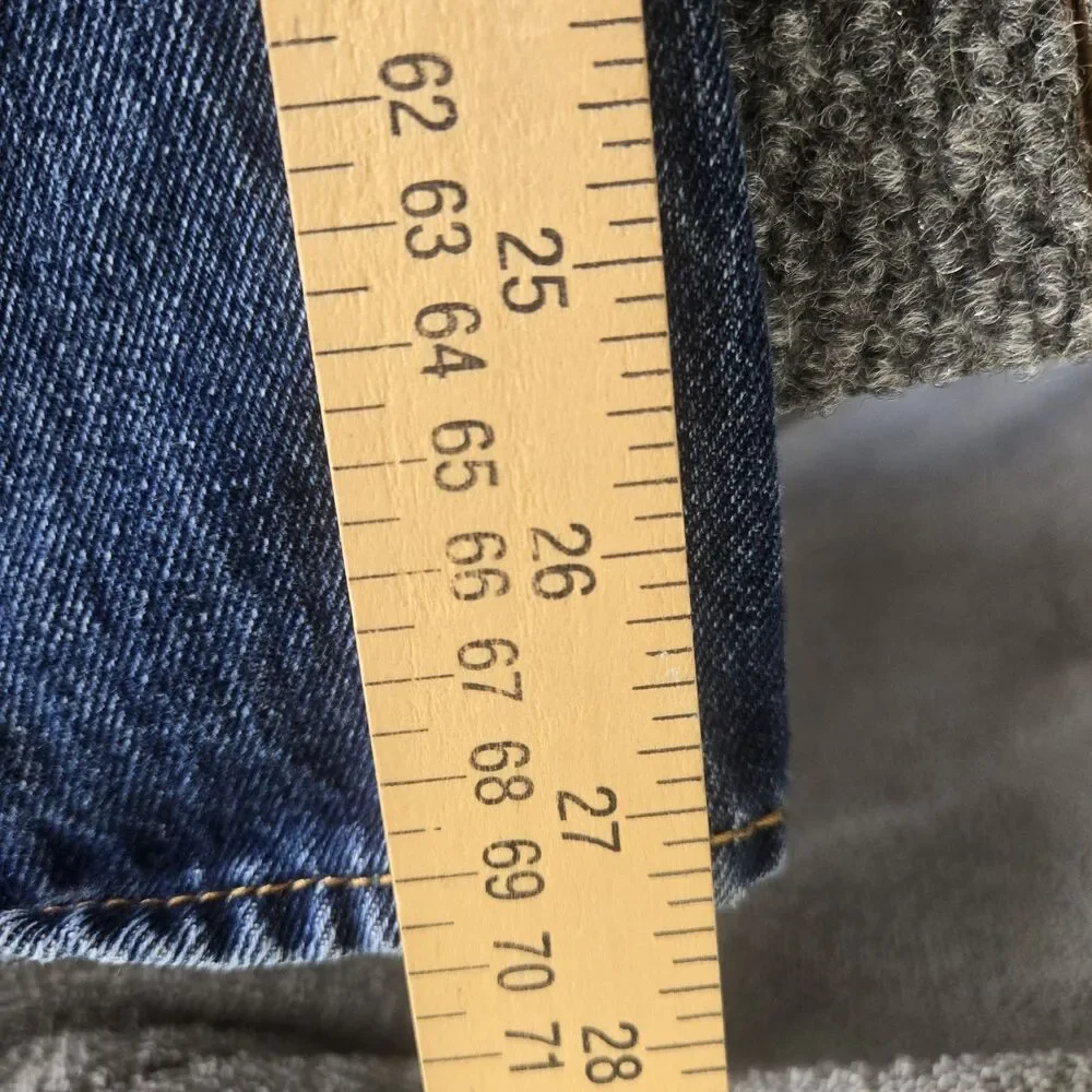 Levi's 501 Original Fit Jeans Mens 36x30 Blue Denim Button Fly Straight Leg